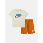 Ensemble gar�on 2 pi�ces orange / blanc