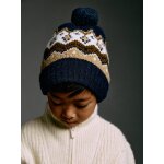 Ensemble gar�on bonnet, snood et gants moka