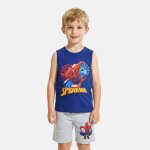 Ensemble gar�on d�bardeur et short spiderman gris