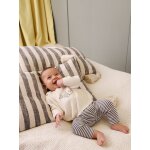 Ensemble gar�on naissance en tricot bleu