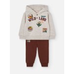 Ensemble gar�on en peluche beige