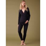Ensemble de grossesse homewear tee - shirt peau  peau + legging noir