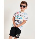 Ensemble en maille pour gar�on avec motif requins blanc