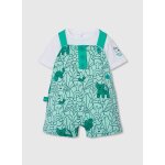 Ensemble en maille imprim� b�b� coton multicolore