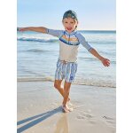 Ensemble maillot de bain anti uv bleu ciel
