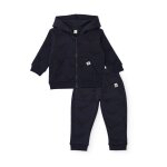 Ensemble en molleton pour gar�on avec sweat � capuche et imprim� dinosaures bleu