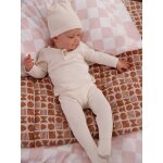Ensemble naissance 3 pices tee - shirt personnalisable legging bonnet cru