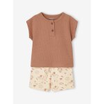 Ensemble naissance : t - shirt tunisien + short bb moka