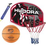 Ensemble panier de basket ballon et pompe multicolore
