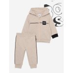 Ensemble pantalon cardigan ecru