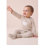 Ensemble pantalon + haut b�b� beige chine