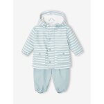 Ensemble pluie b�b� gar�on cir� et pantalon bleu gris�