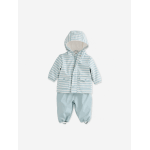 Ensemble pluie b�b� gar�on cir� et pantalon bleu gris�