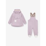 Ensemble de pluie : veste imperm�able & pantalon salopette b�b� matwainis mini a ture mauve