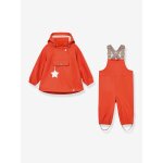 Ensemble de pluie : veste imperm�able & pantalon salopette b�b� matwainis mini a ture tomette