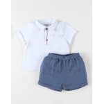 Ensemble polo avec short coton blanc