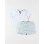 Ensemble polo avec short coton blanc