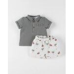Ensemble polo avec short coton vert