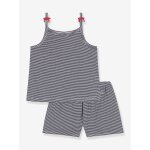 Ensemble pyjama bretelles petit bateau marine