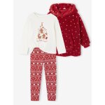 Ensemble pyjama fille noël rouge Ensemble pyjama fille noël rouge