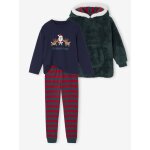 Ensemble pyjama et sweat  capuche garon vert