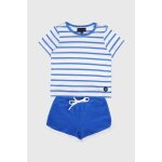Ensemble pyjashort en coton enfant blanc / blue saphir