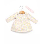Ensemble robe + bandeau 100% coton b�b� fille imprime