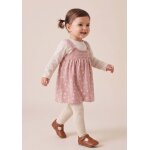 Ensemble robe + haut 100% coton b�b� fille rose
