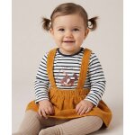 Ensemble robe + haut b�b� fille jaune ocre