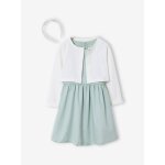 Ensemble robe patineuse bol�ro serre - t�te vert sauge