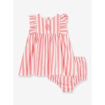 Ensemble robe sans manches et bloomer b�b� abricot