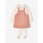Ensemble robe t - shirt collants b�b� fille blush