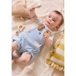 Ensemble salopette b�b� et t - shirt zeste d'amour bleu