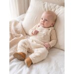 Ensemble salopette et body b�b� gar�on vanille