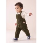 Ensemble salopette + haut b�b� gar�on kaki