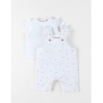 Ensemble salopette avec t - shirt coton blanc