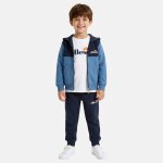 Ensemble t - shirt manches courtes veste capuche et pantalon jogging 3 pi�ces gar�on bleu