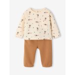 Ensemble t - shirt et pantalon b�b� gar�on caramel