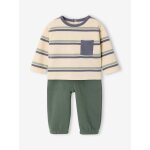 Ensemble t - shirt et pantalon b�b� gar�on vert