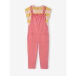 Ensemble t - shirt et salopette fille rose