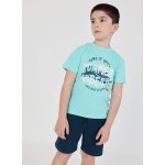 Ensemble t - shirt et short coton vert