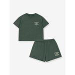 Ensemble t - shirt et short famo vert