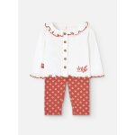 Ensemble t - shirt avec volants et leggings blanc Ensemble t - shirt avec volants et leggings blanc