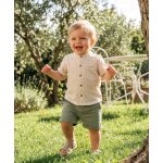 Ensemble short + haut 100% coton b�b� gar�on grege / kaki