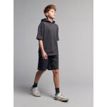 Ensemble short sweat manches courtes anthracite