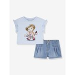 Ensemble short tee - shirt levis kid's bleu ciel