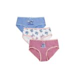 Ensemble de sous - vtements 3 pices pour filles stitch multicolor