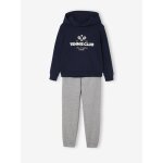 Ensemble sport sweat  capuche et jogging fille marine