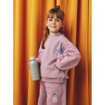 Ensemble sport sweat + pantalon disney lilo & stitch fille en molleton violet