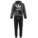 Ensemble de surv�tement gar�on en coton black, white
